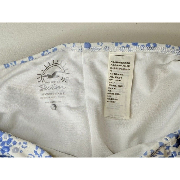 Hollister High Rise Ruched Ribbon Tie Waist Cute Floral Coquette Cottagecore S - Picture 5 of 6